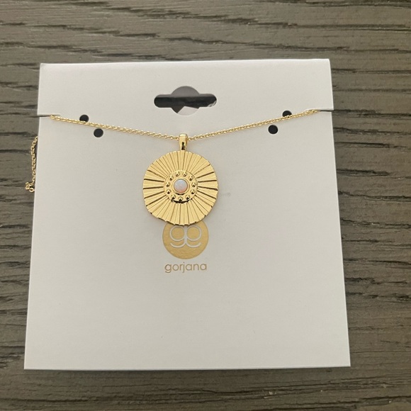Gorjana Jewelry Nwt Gorjana Sunburst Coin Adjustable 8k Gold Plated